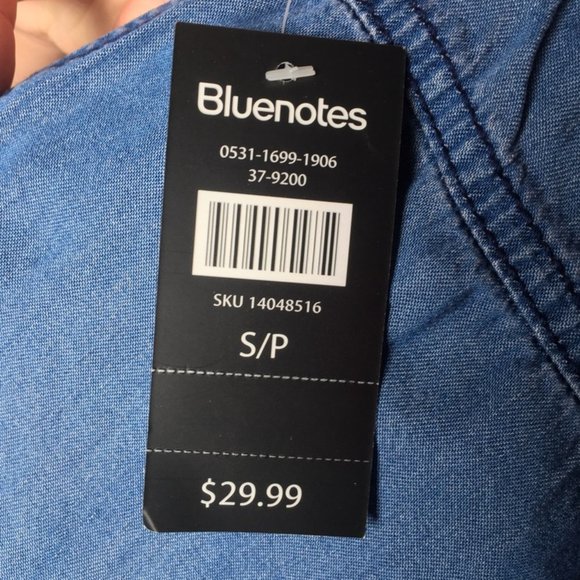 Women's Blue Short Overalls BRAND NEW - Picture 3 of 3